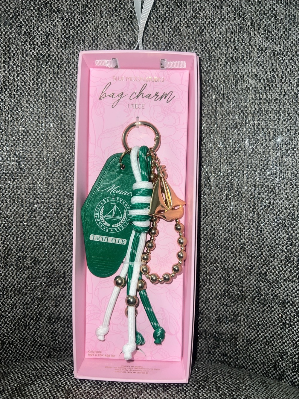 Blue Moon Studio Monaco Yacht Club Bag/key Charm.